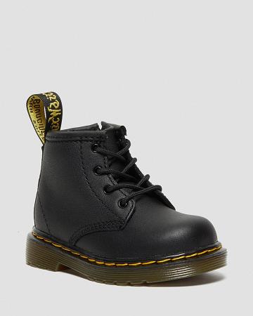 Dr Martens Infant 1460 Softy T Leren Veterlaarzen Kinderen Zwart | NL 14NWY